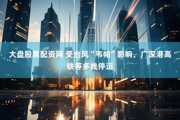 大盘股票配资网 受台风“韦帕”影响，广深港高铁等多线停运